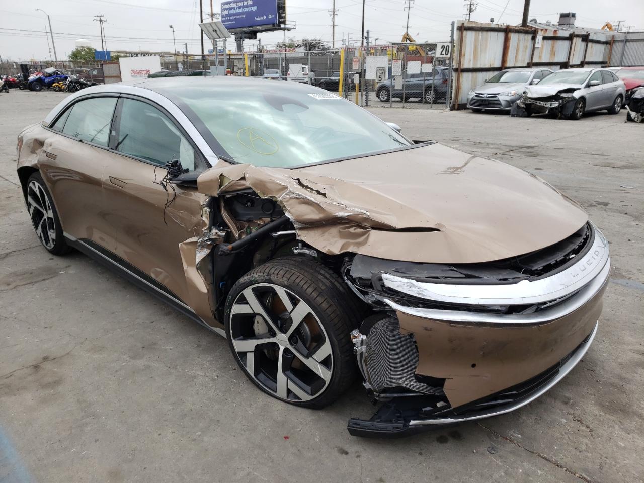 Damaged Lucid Air Dream Edition Going On Sale Soon