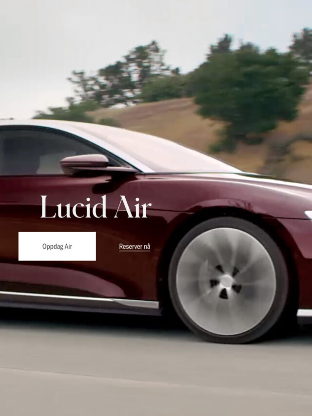 Lucid Air Reservations Open In Norway