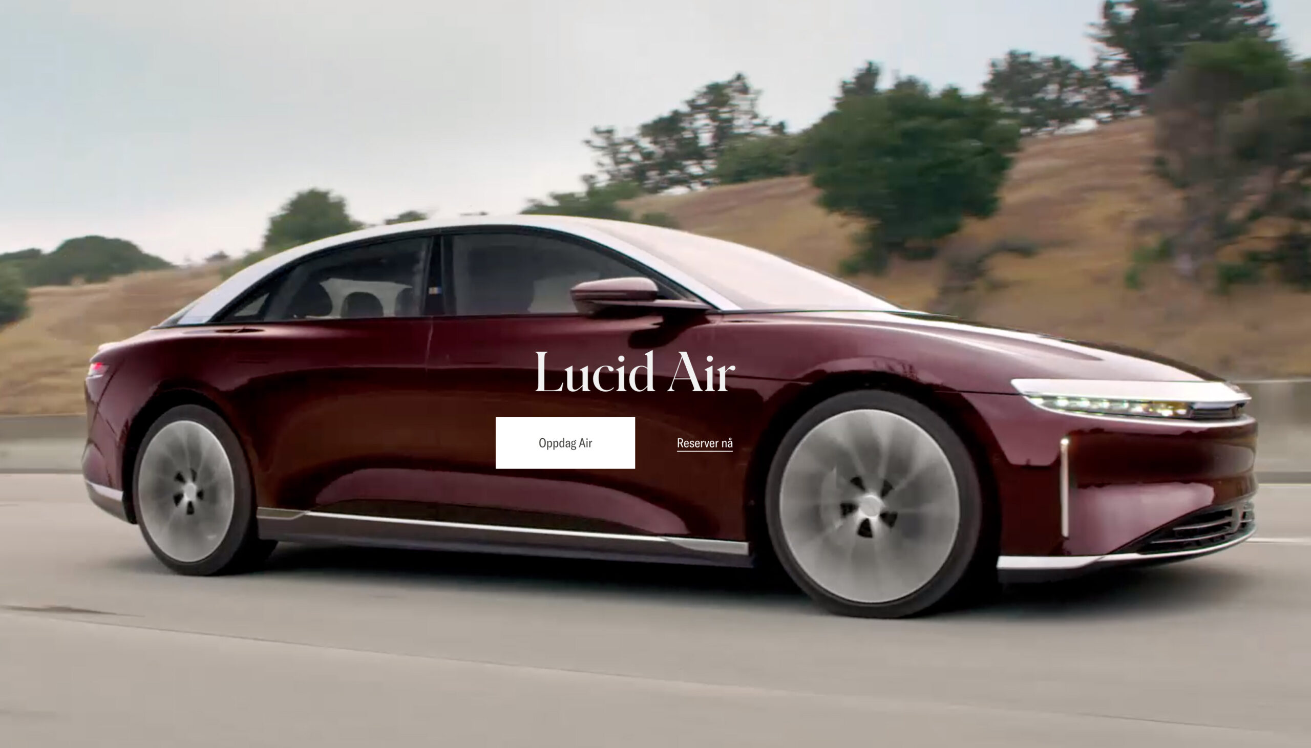 Lucid Motors Website Now Accepting Air Reservations From Norway