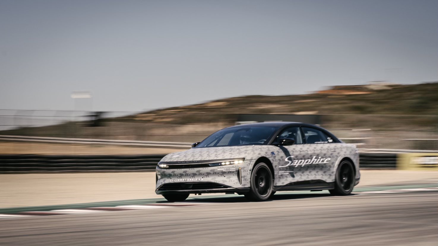 Watch The Lucid Air Sapphire Burn Through The Racetrack